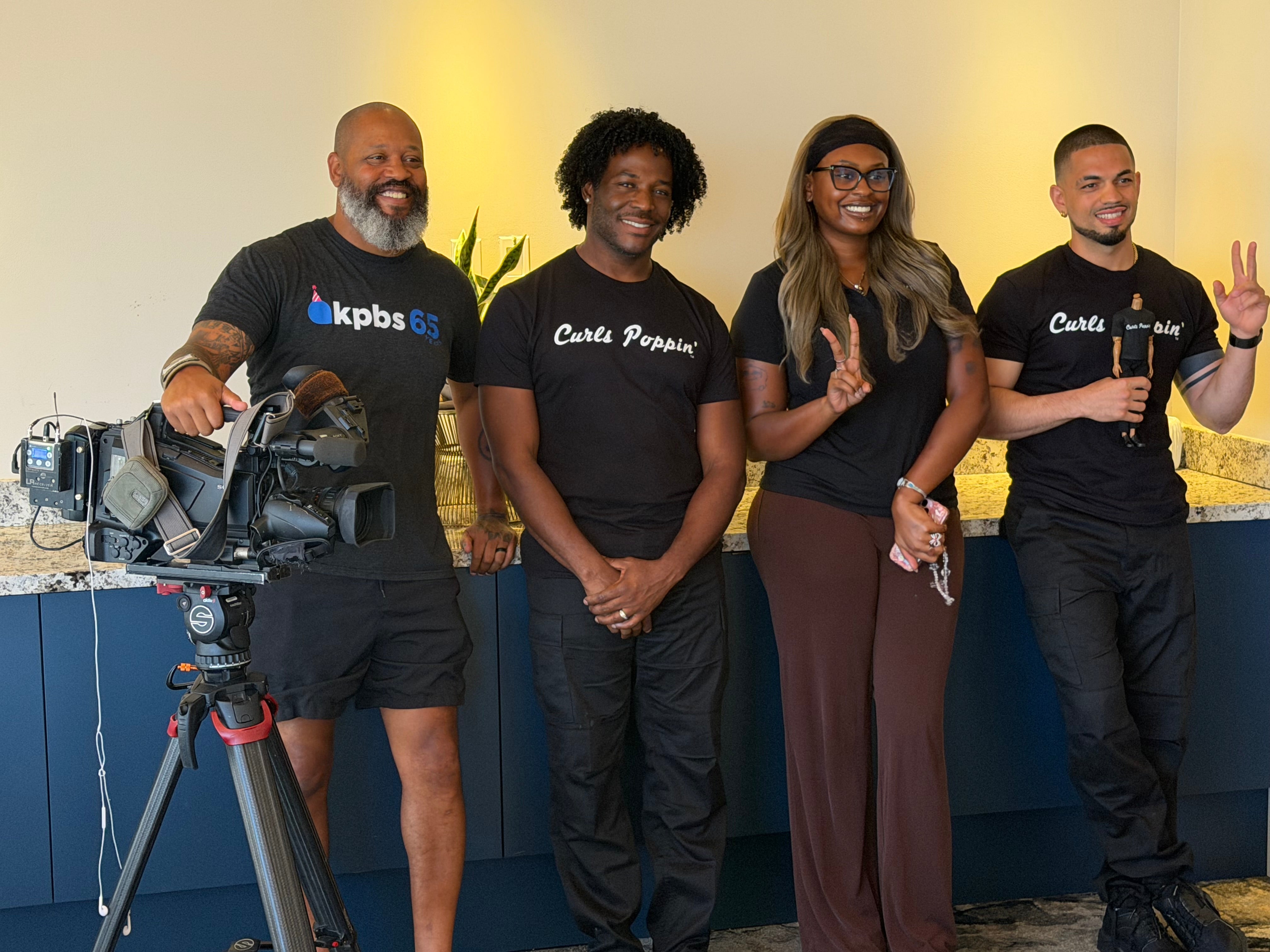 Curls Poppin' Dolls' Men of Culture Featured on KPBS San Diego News Now